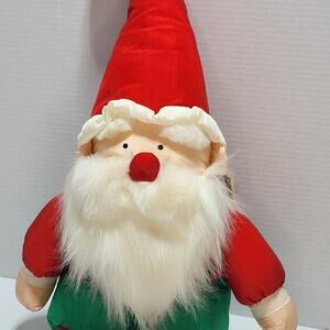 Vtg 1989 Fiesta Huggable Santa Claus Plush Stuffed Doll
